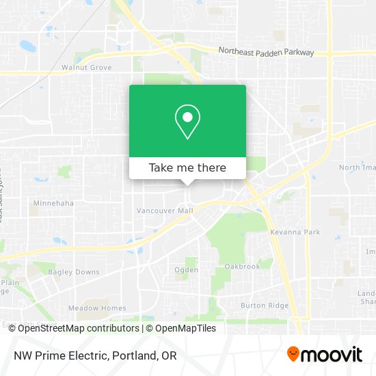 NW Prime Electric map