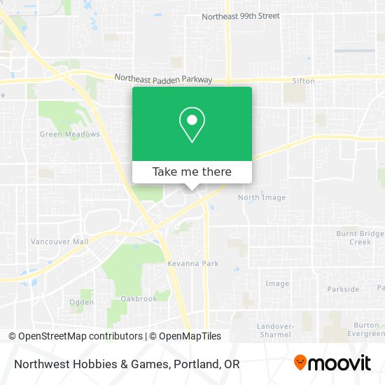 Mapa de Northwest Hobbies & Games