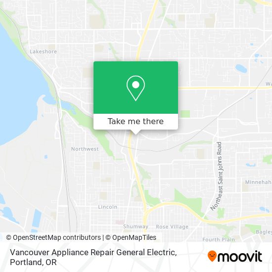 Vancouver Appliance Repair General Electric map