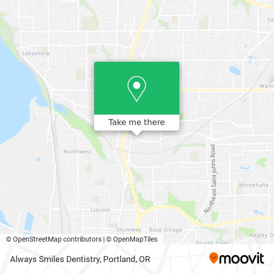 Mapa de Always Smiles Dentistry