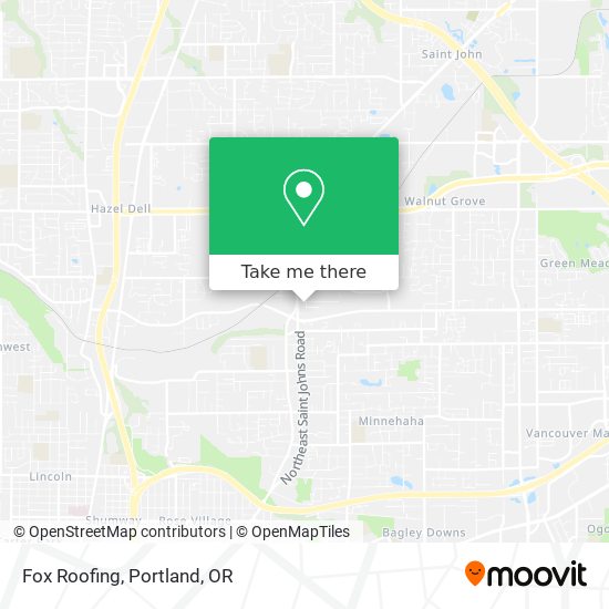 Fox Roofing map