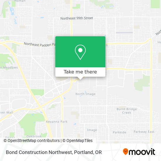 Bond Construction Northwest map