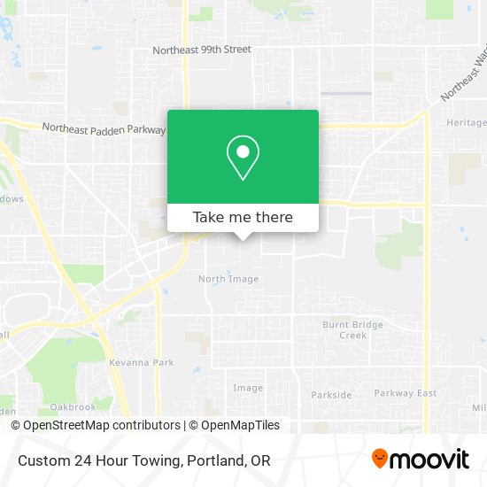 Custom 24 Hour Towing map