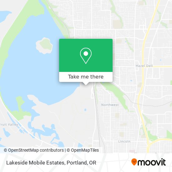 Lakeside Mobile Estates map