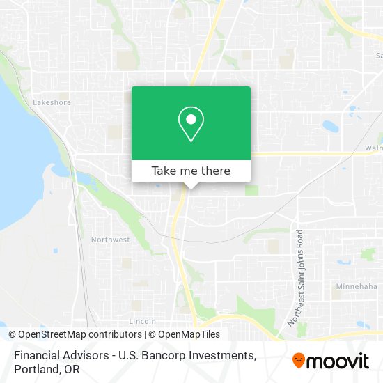 Mapa de Financial Advisors - U.S. Bancorp Investments