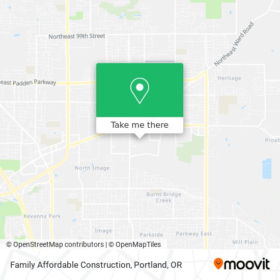 Family Affordable Construction map