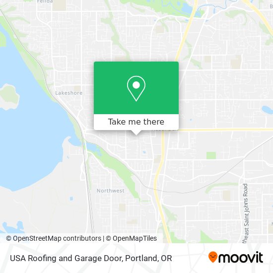 USA Roofing and Garage Door map