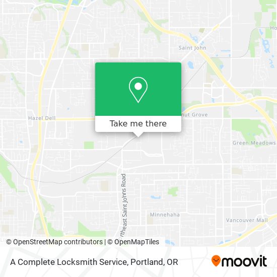 A Complete Locksmith Service map