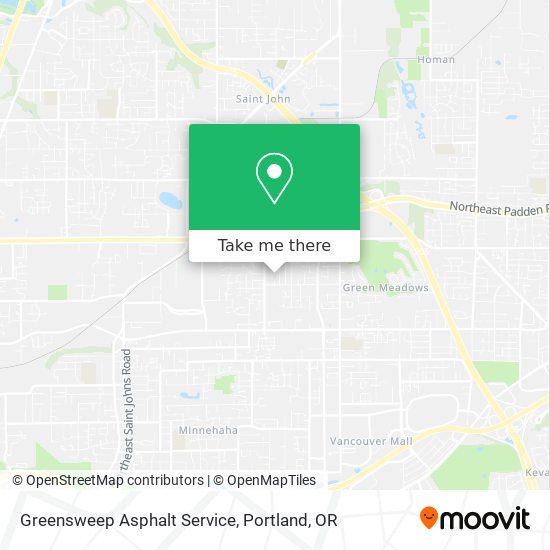 Greensweep Asphalt Service map