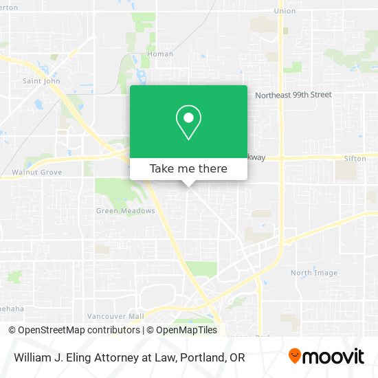 William J. Eling Attorney at Law map