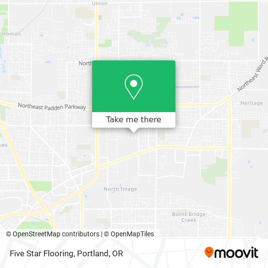 Five Star Flooring map