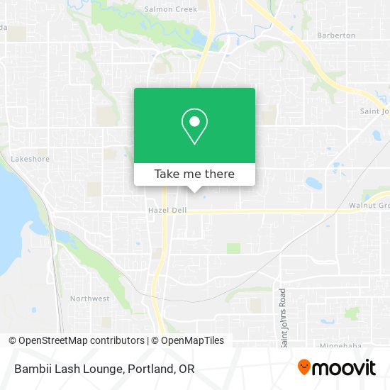 Bambii Lash Lounge map