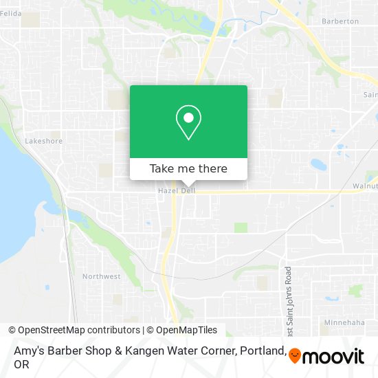 Amy's Barber Shop & Kangen Water Corner map