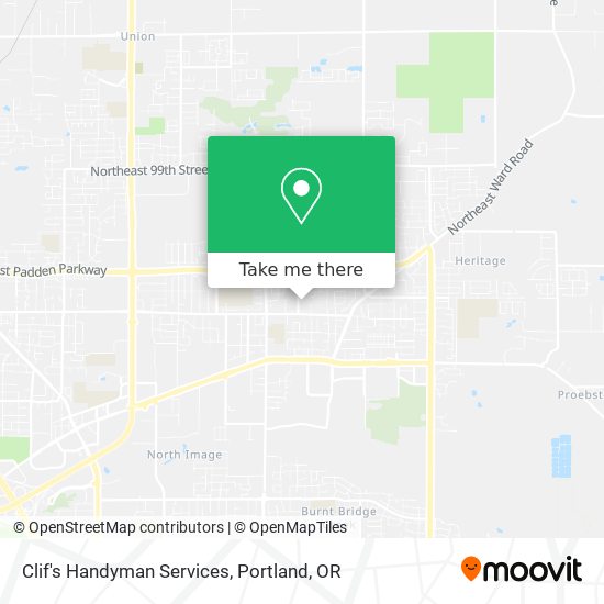 Mapa de Clif's Handyman Services