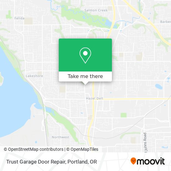 Mapa de Trust Garage Door Repair