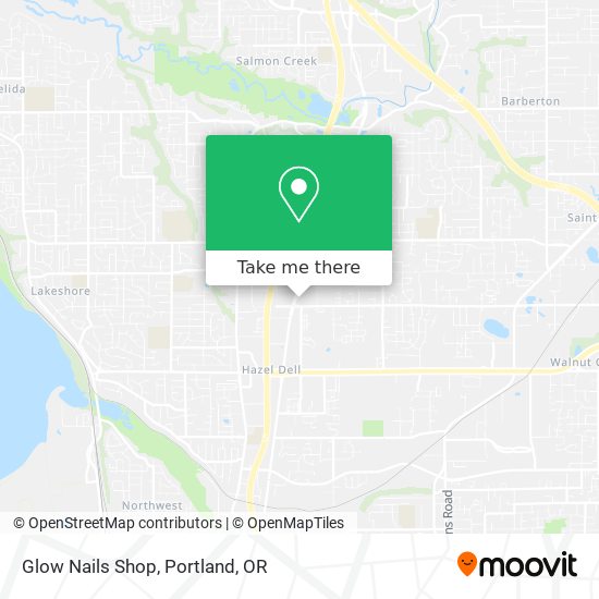 Mapa de Glow Nails Shop