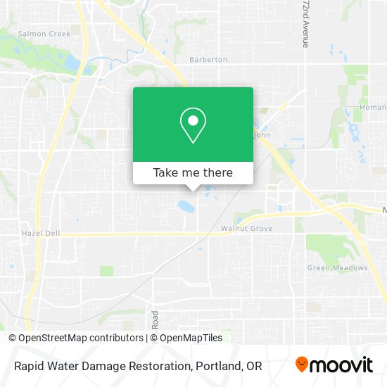 Rapid Water Damage Restoration map