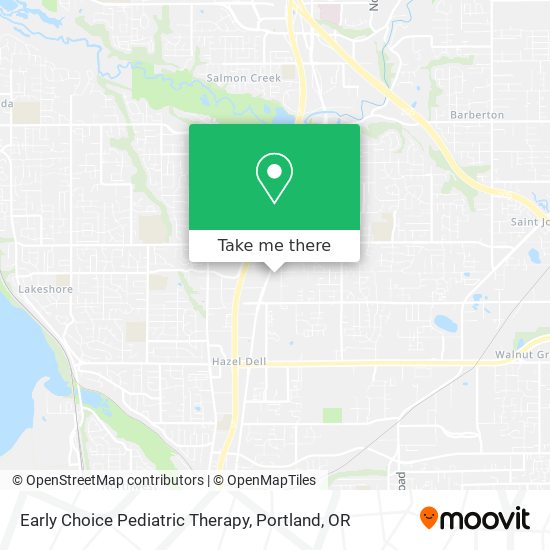 Early Choice Pediatric Therapy map