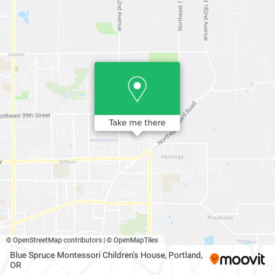 Mapa de Blue Spruce Montessori Children's House