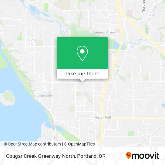 Mapa de Cougar Creek Greenway-North