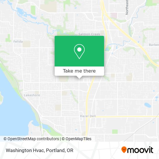 Washington Hvac map