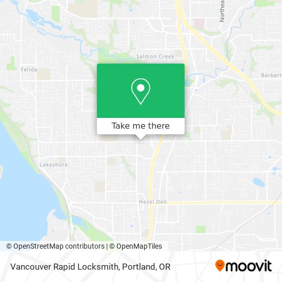 Vancouver Rapid Locksmith map