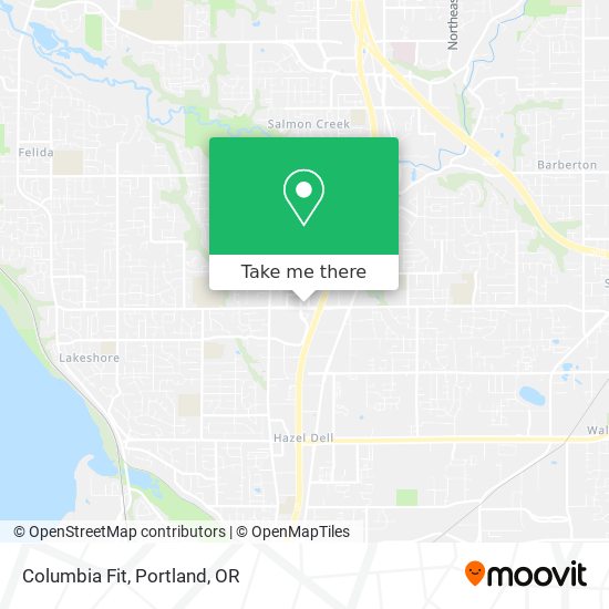 Columbia Fit map