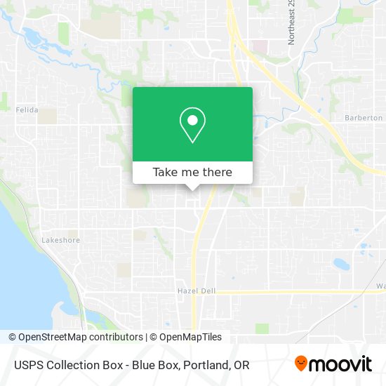 USPS Collection Box - Blue Box map