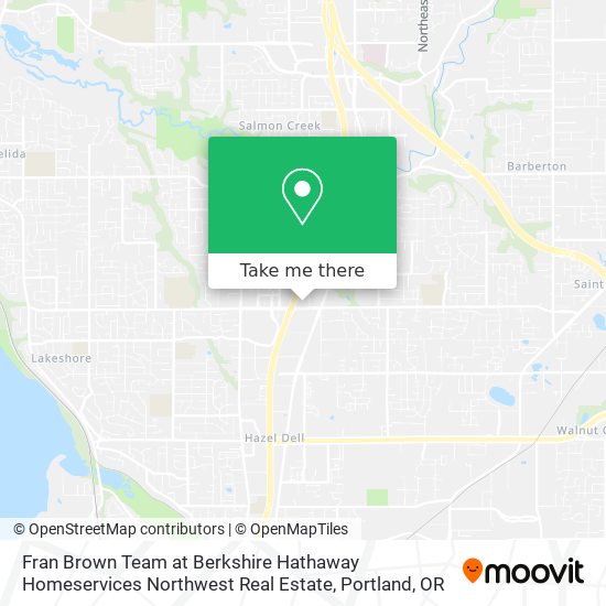 Fran Brown Team at Berkshire Hathaway Homeservices Northwest Real Estate map