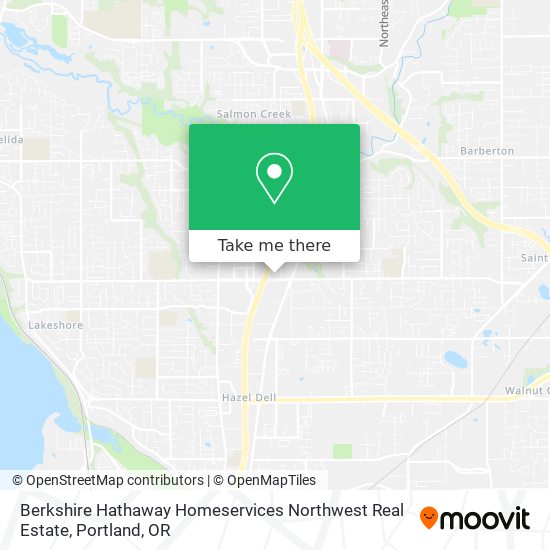 Berkshire Hathaway Homeservices Northwest Real Estate map