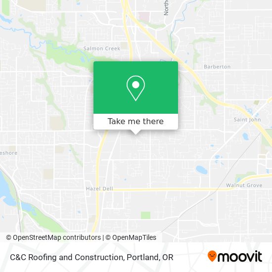 C&C Roofing and Construction map