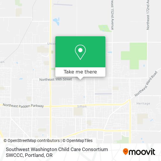 Southwest Washington Child Care Consortium SWCCC map