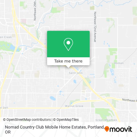 Mapa de Nomad Country Club Mobile Home Estates