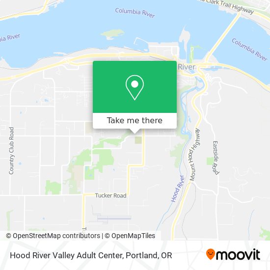 Mapa de Hood River Valley Adult Center