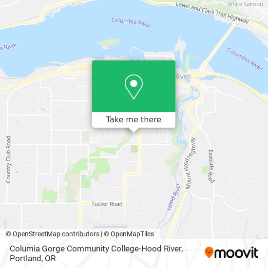 Mapa de Columia Gorge Community College-Hood River