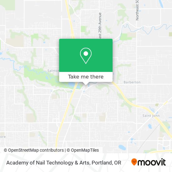 Academy of Nail Technology & Arts map