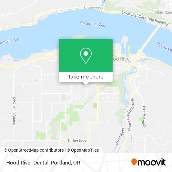 Hood River Dental map