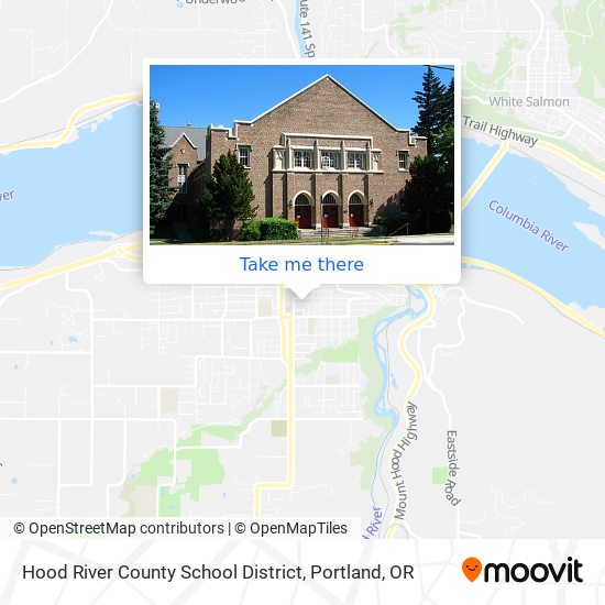 Mapa de Hood River County School District