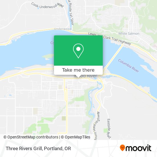 Mapa de Three Rivers Grill
