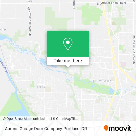 Aaron's Garage Door Company map