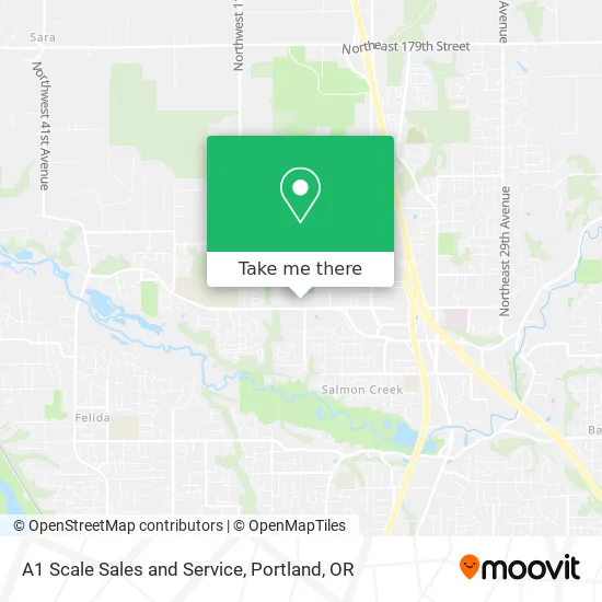 A1 Scale Sales and Service map
