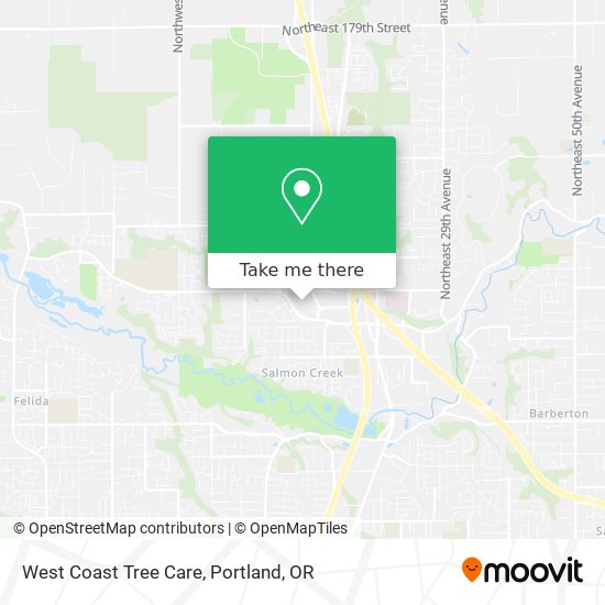 Mapa de West Coast Tree Care