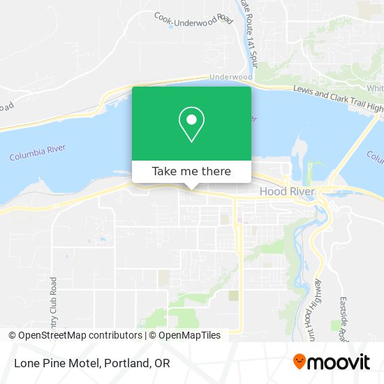 Lone Pine Motel map