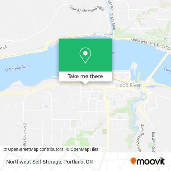 Northwest Self Storage map