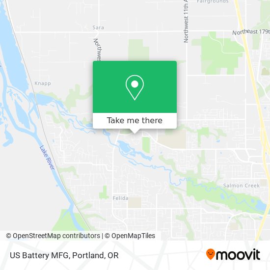 US Battery MFG map