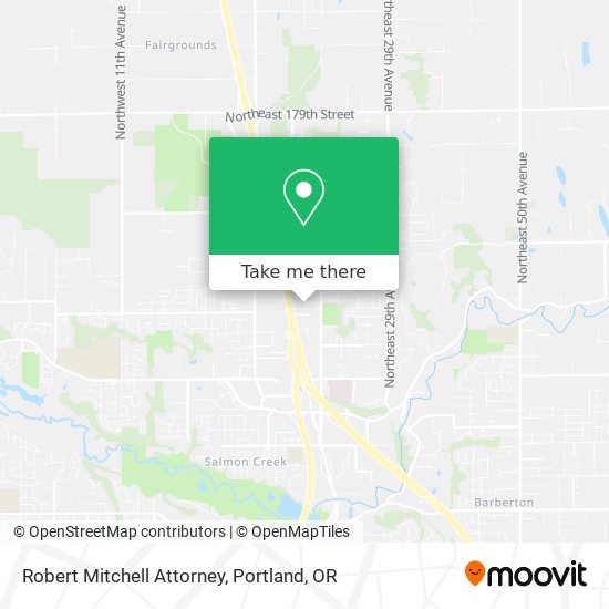 Robert Mitchell Attorney map