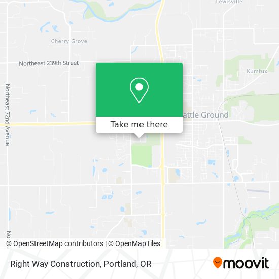 Right Way Construction map