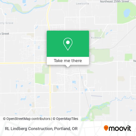 Mapa de RL Lindberg Construction