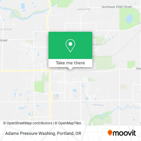 Adams Pressure Washing map