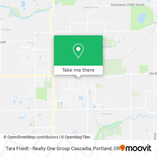 Mapa de Tara Friedt - Realty One Group Cascadia